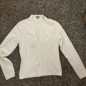 Ann Taylor Cream Cardigan